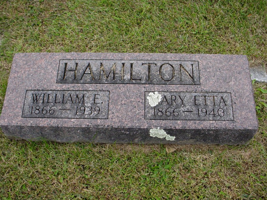  William E. Hamilton & Mary E. Baxter