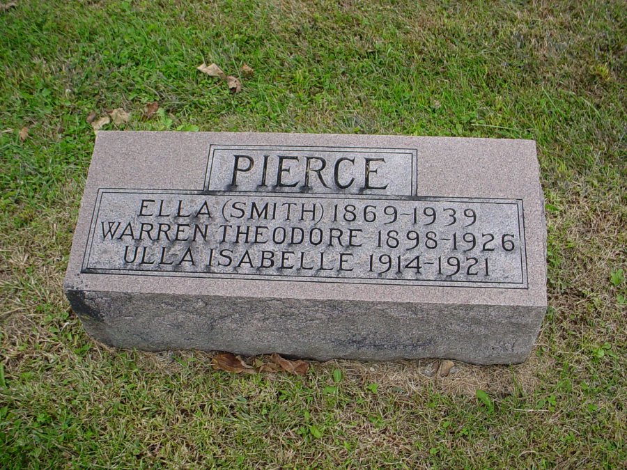  Ella Smith Pierce, Warren T. Pierce & Ulla I. Pierce