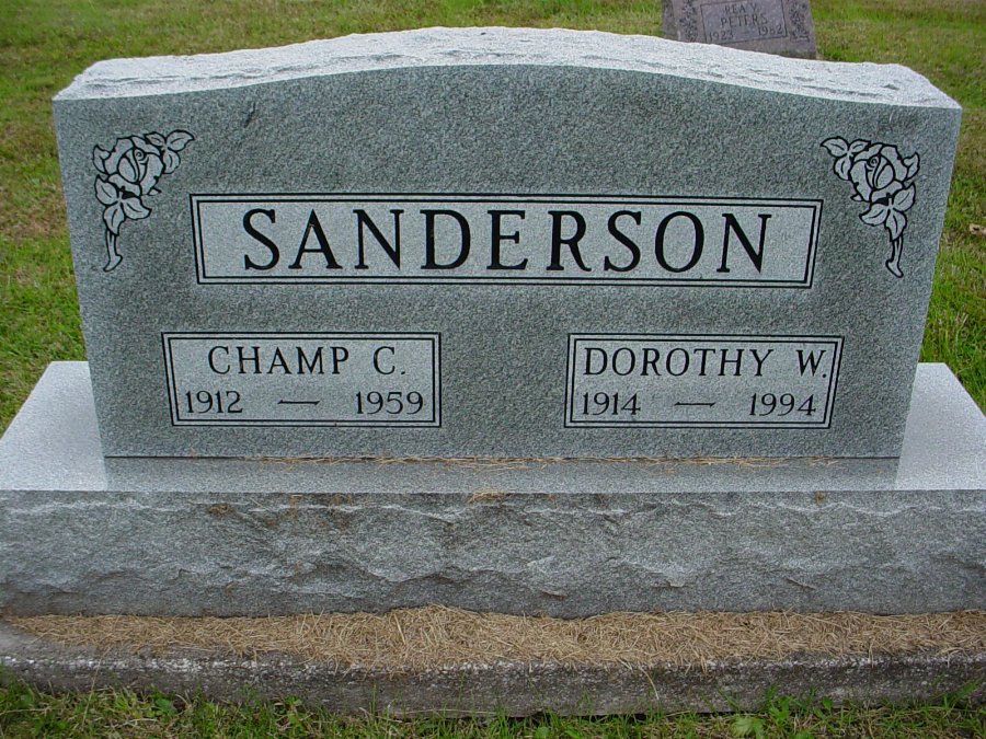  Champ C. & Dorothy W. Sanderson