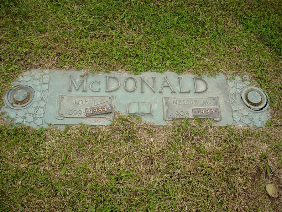  Joseph I. & Nellie M. McDonald