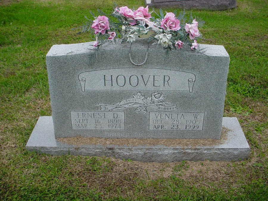  Ernest D. & Venetta W. Hoover