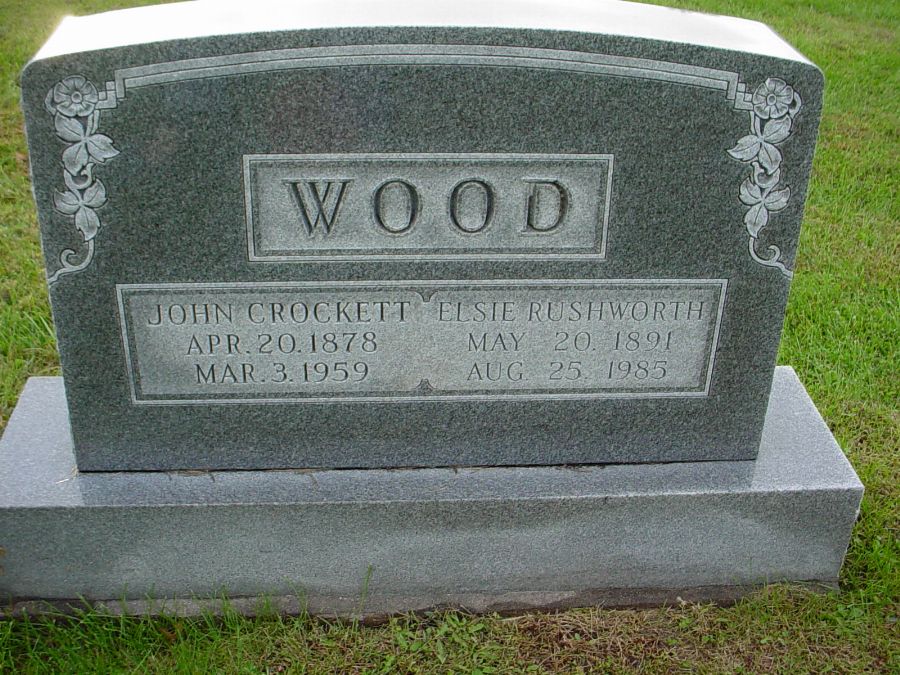  John C. Wood & Elsie Rushworth