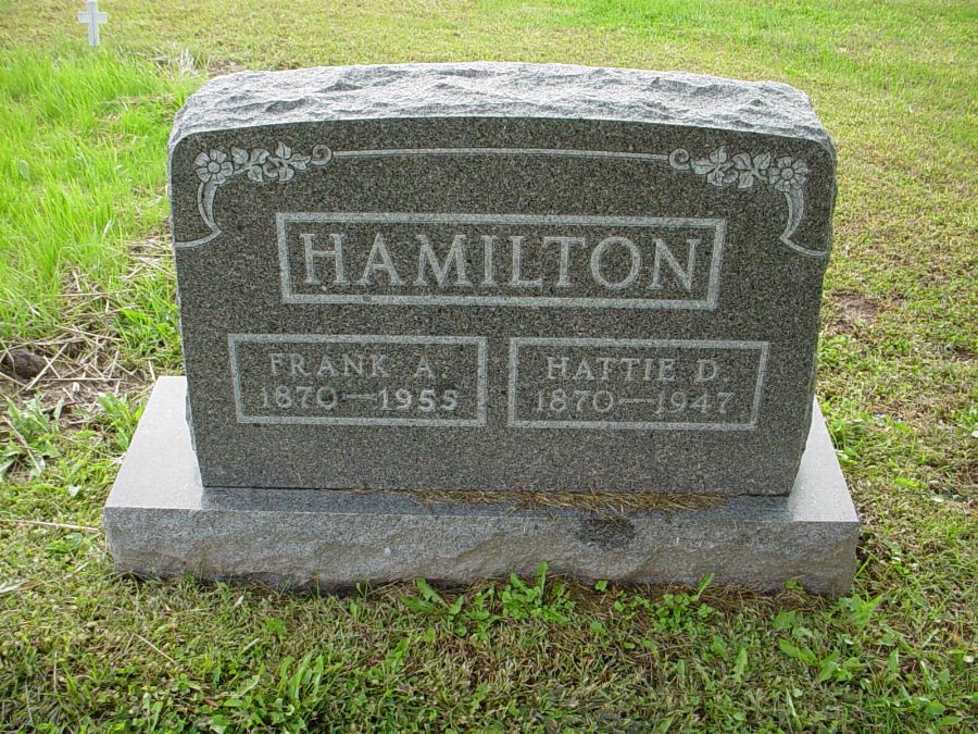  Frank A. Hamilton & Hattie D. Nichols