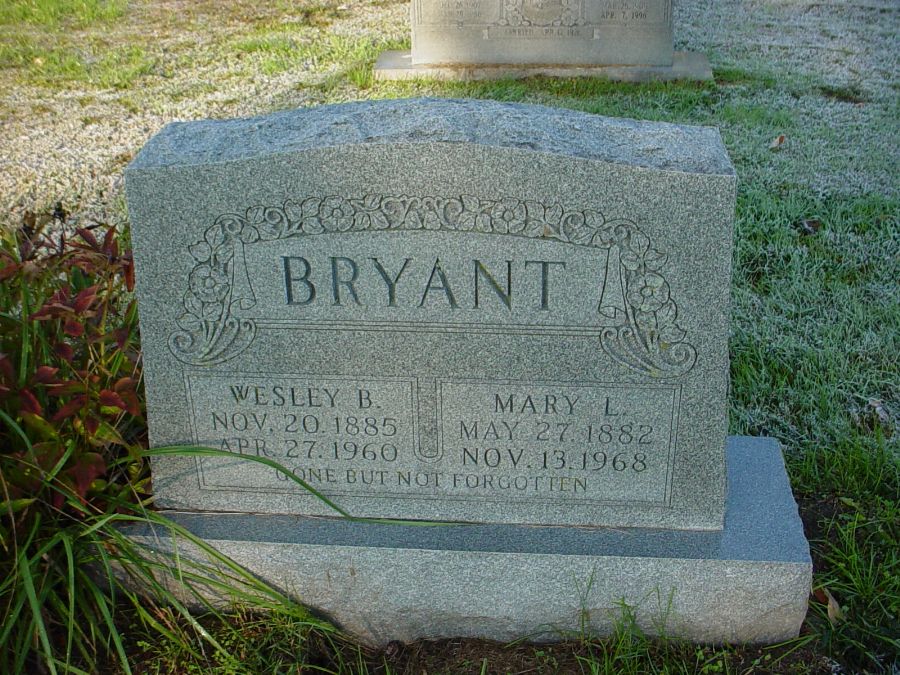  Wesley B. Bryant & Mary L. Barton