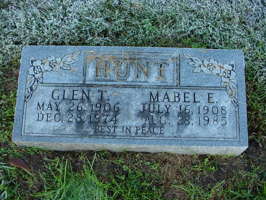  Glen T. & Mable E. Hunt