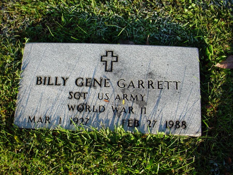  Billy Gene Garrett