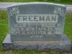 Ollie T. and Maude P. Freeman Ollie T. and Maude P. Freeman