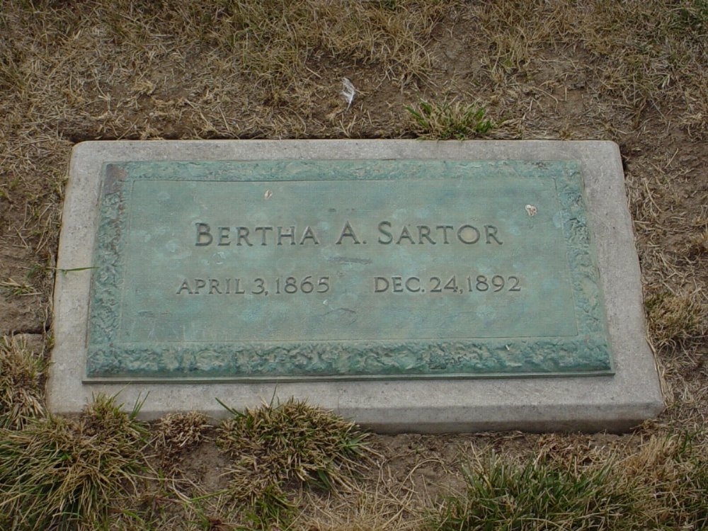  Bertha A. Sartor