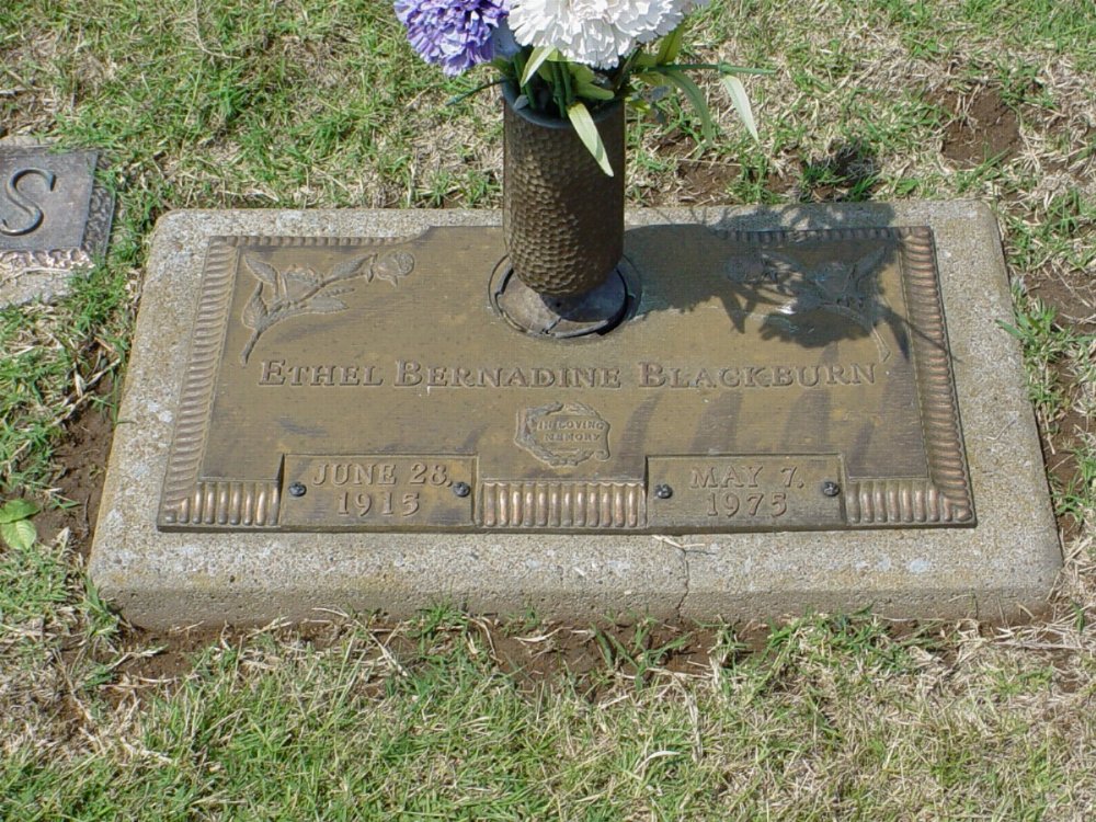  Ethel Bernadine Blackburn