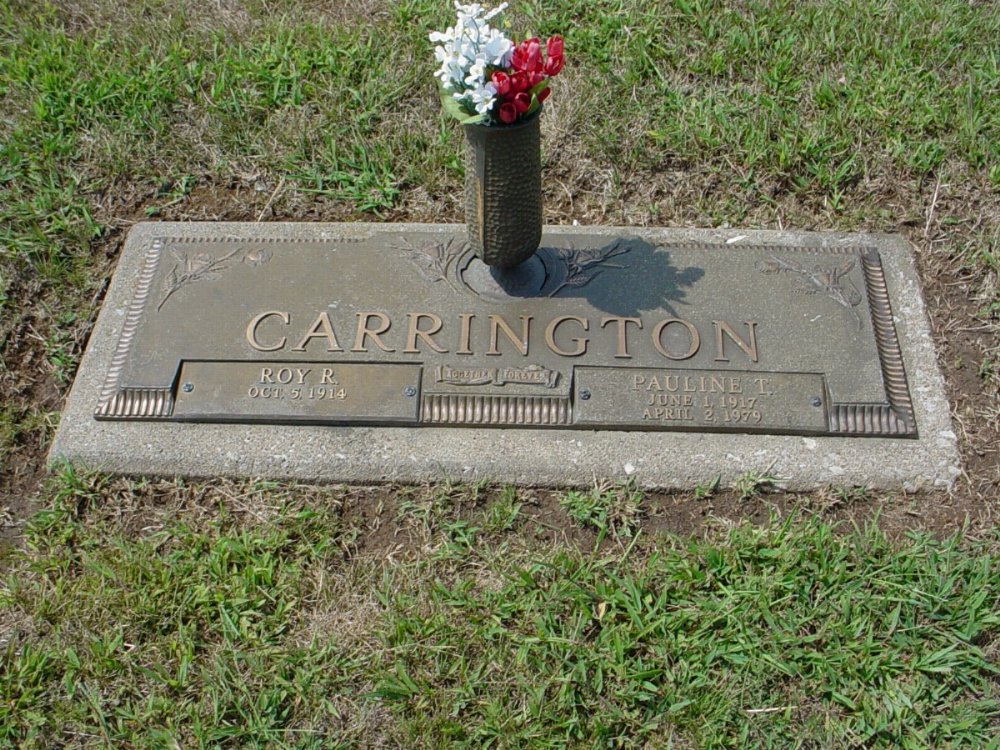  Roy R. Carrington & Pauline Thomasson