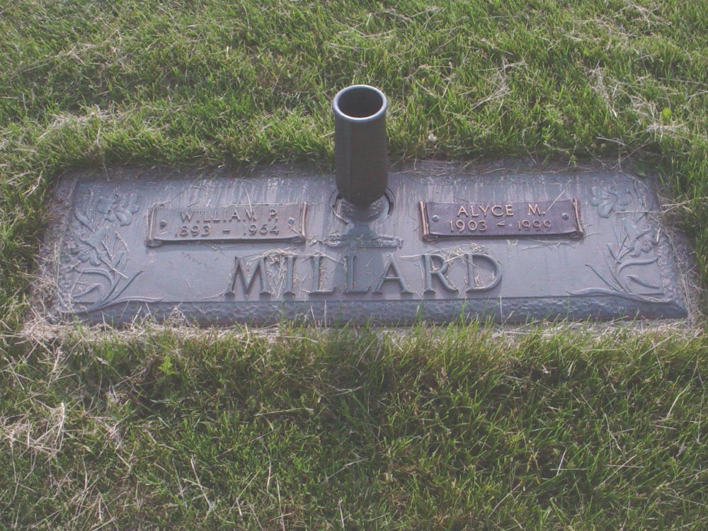  William Millard & Alyce M. Hook