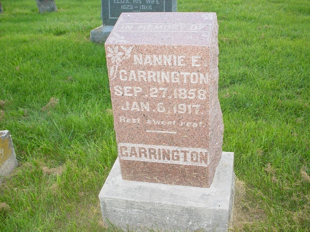  Nannie Elizabeth Carrington