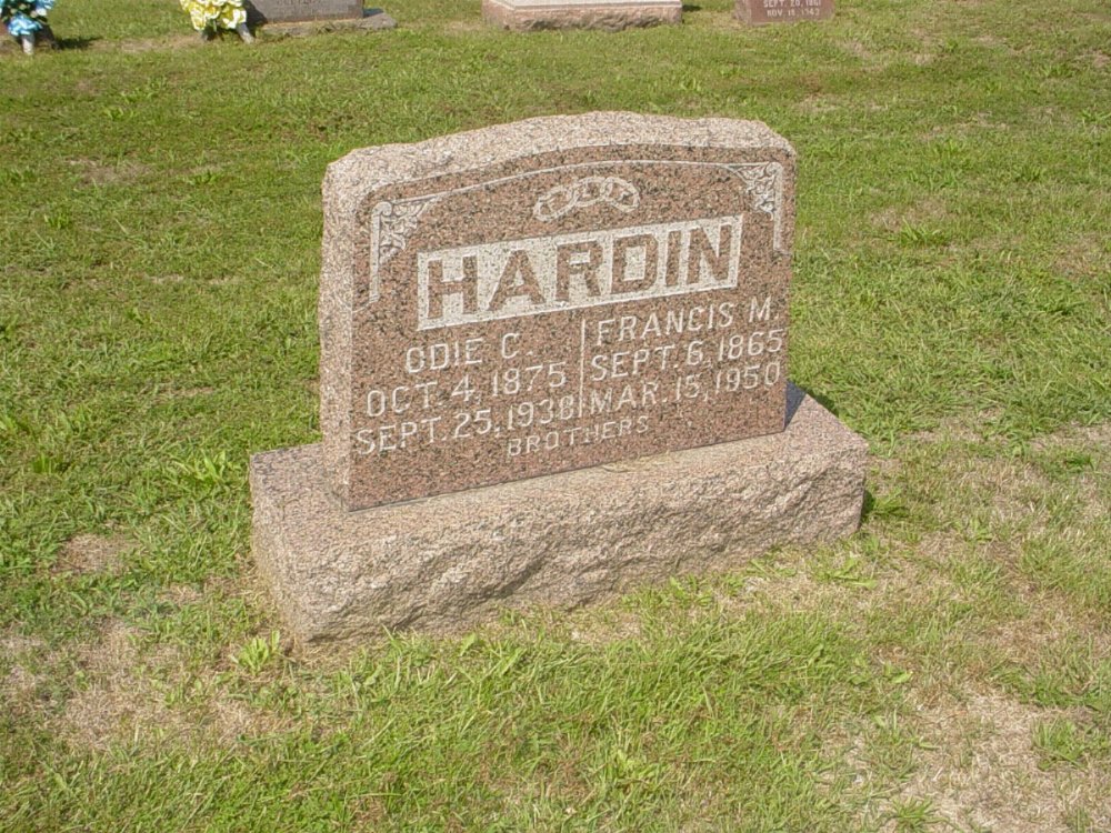  Odie C. Hardin and Francis M. Hardin