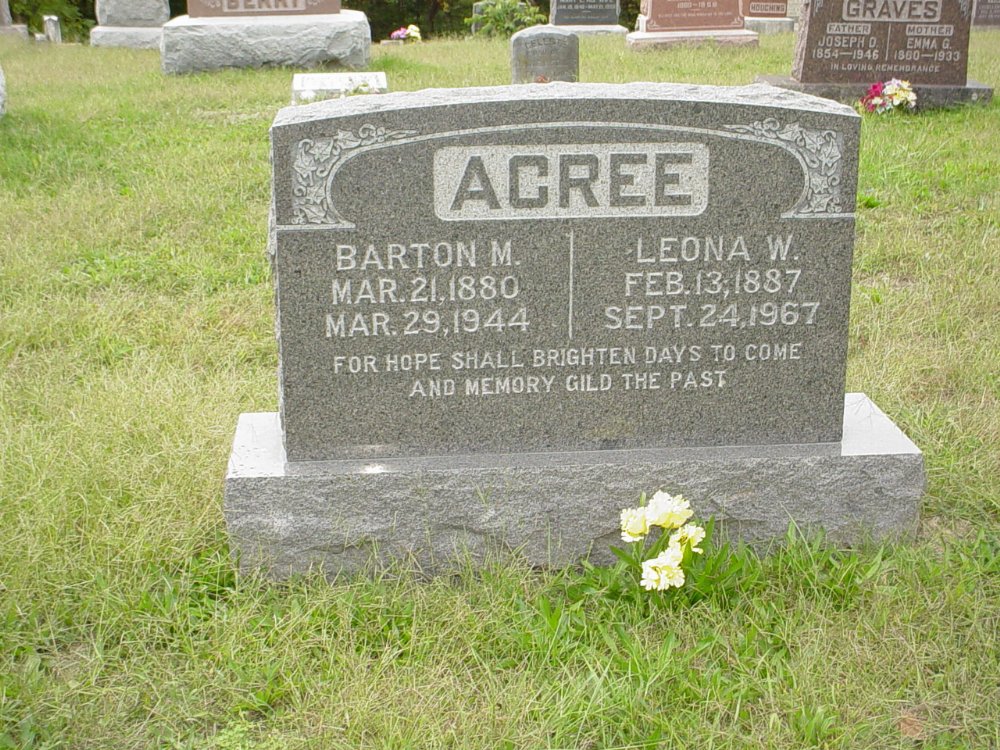  Barton M. Acree & Leona M. Wright