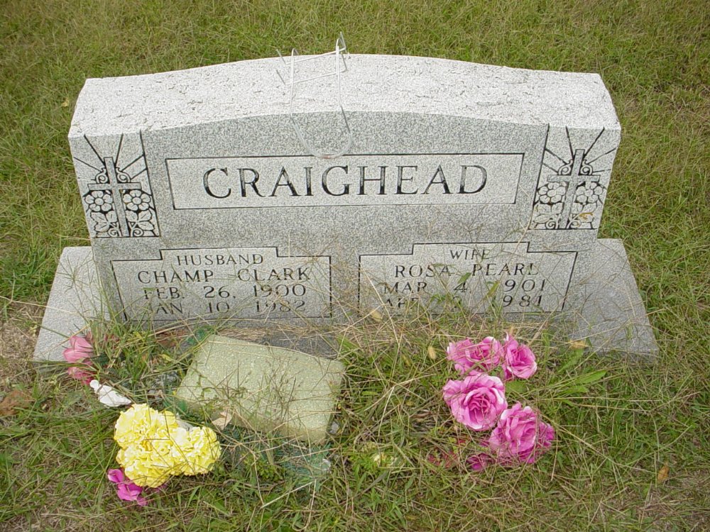  Champ C. Craighead & Rosa P. Backer