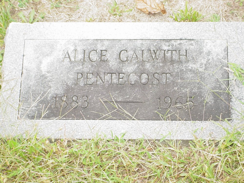  Alice Galwith Pentecost