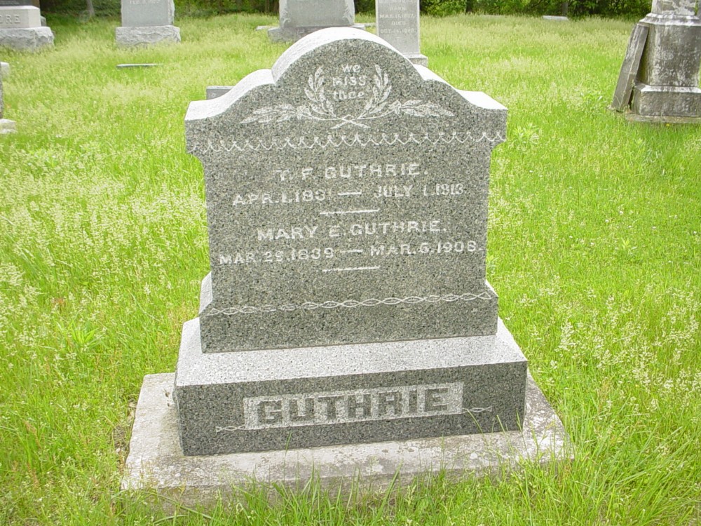  Thomas F. Guthrie and Mary E. Clatterbuck