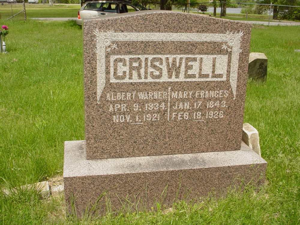  Albert W. Criswell & Mary F. Holt
