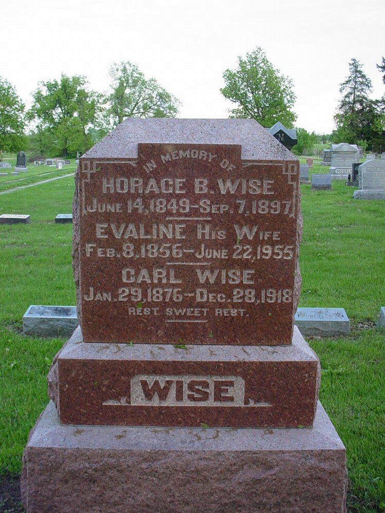  Horace B. Wise, Evaline Nichols & Carl Wise