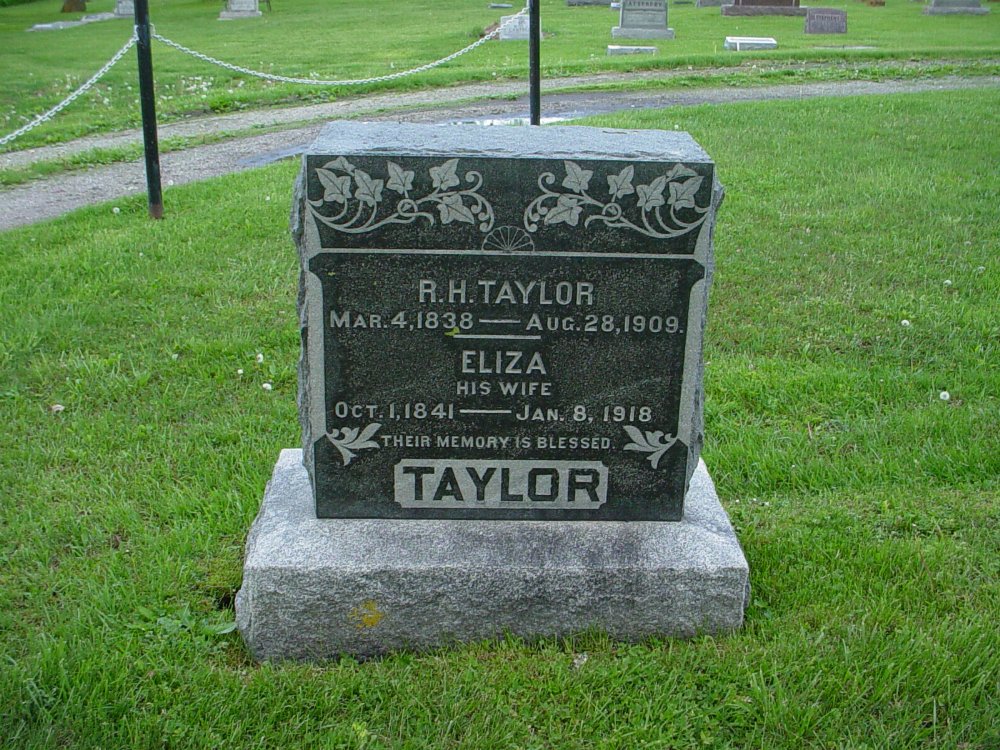  Robert H. Taylor & Eliza Payne