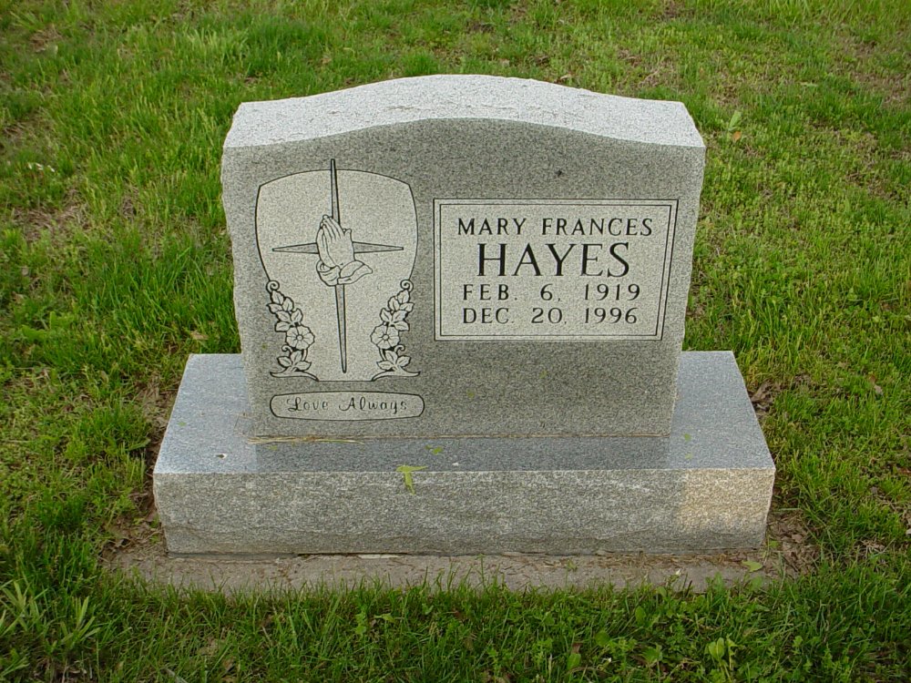  Mary Frances Hayes