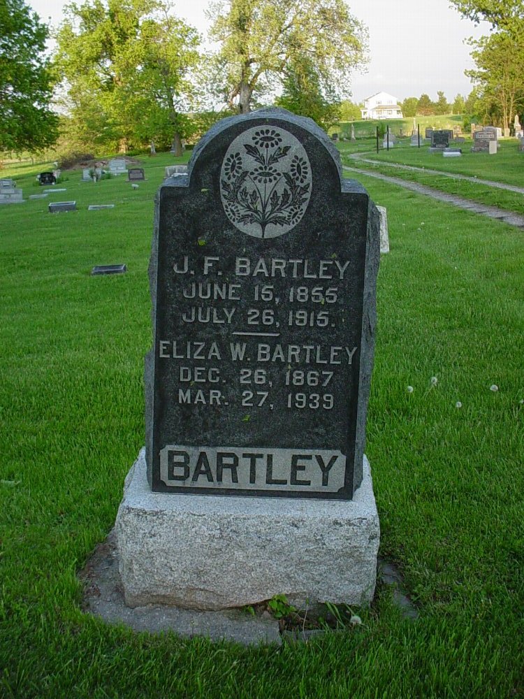  John F. Bartley & Eliza Williamson