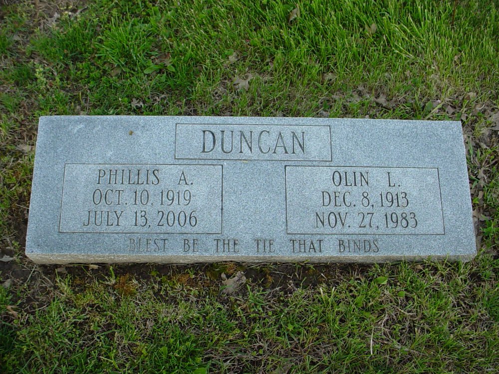  Olin L. & Phillis A. Duncan