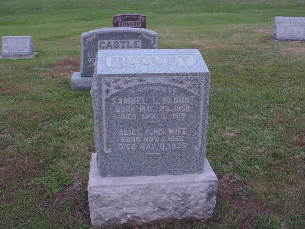  Samuel L. Blount and Alice E. Ecton