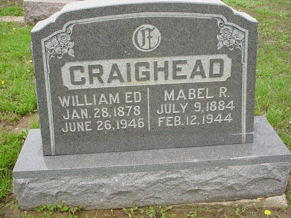  William E. Craighead & Maybelle F. Roberts