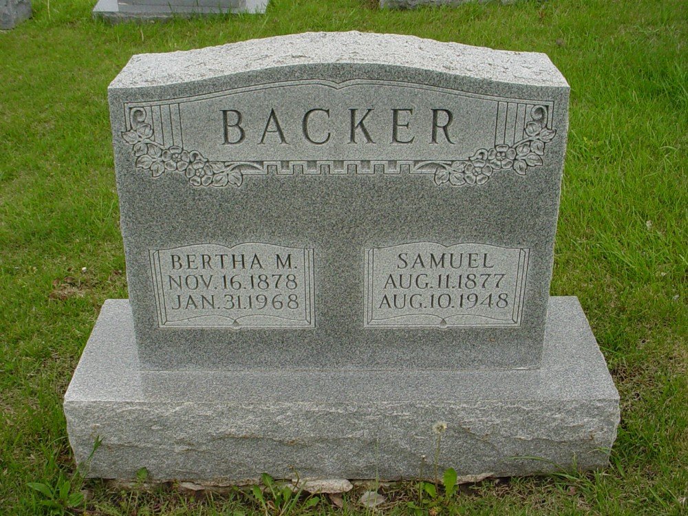  Samuel Backer & Bertha Maerz