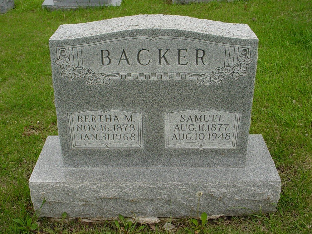  Samuel Backer & Bertha Maerz