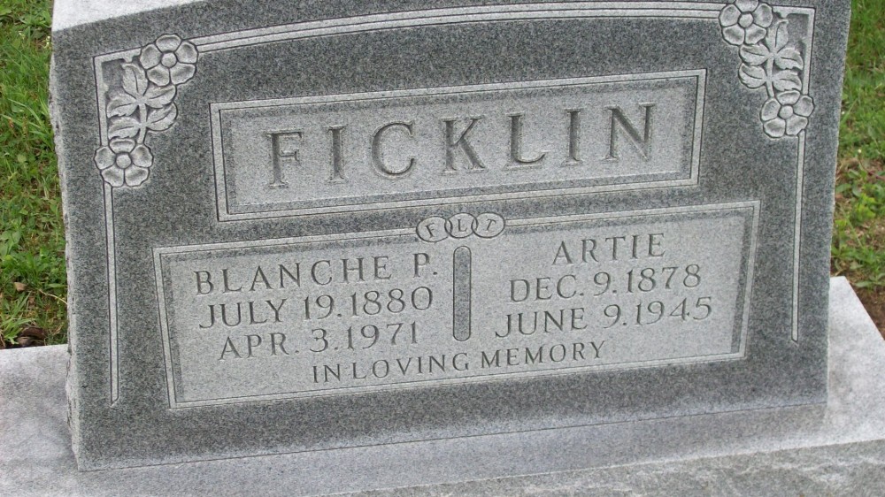  Artie & Blanche P. Ficklin