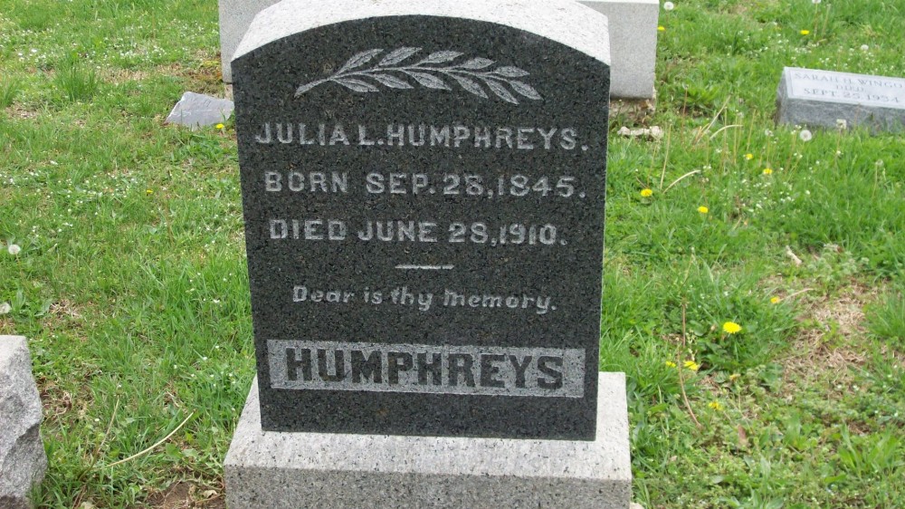  Julia L. Slaughter Humphreys