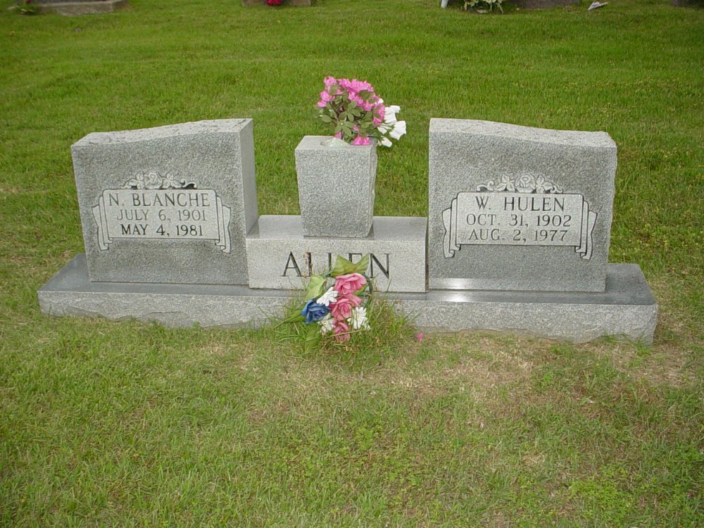  W. Hulen Allen & Blanche Carnes