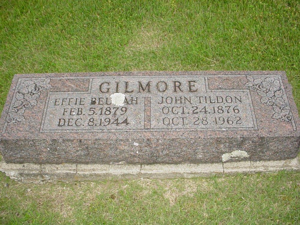  John T. Gilmore & Effie B. Burkett