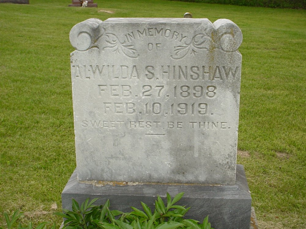  Alwilda Hinshaw