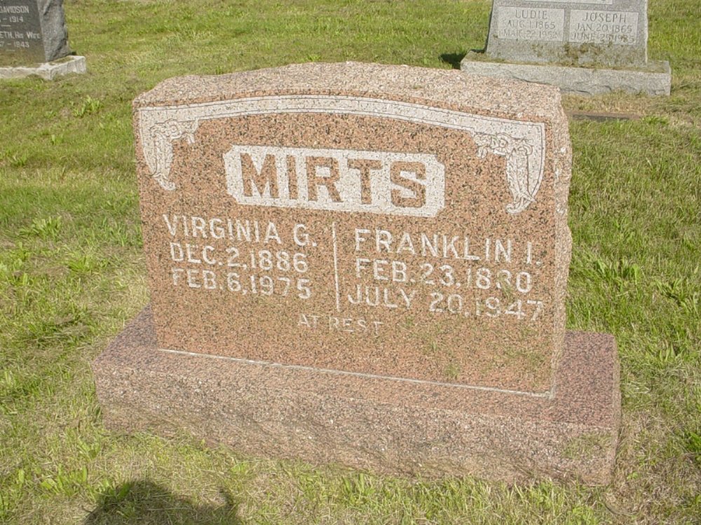  Franklin I. Mirts and Virginia G. Olsen