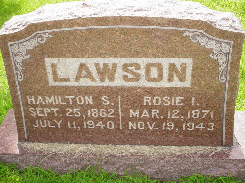  Hamilton S. Lawson & Rosa I. Boyd