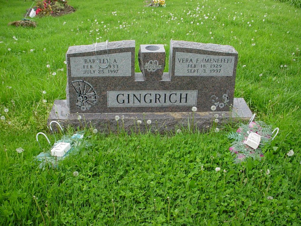  Bartley A. Gingrich & Vera F. Menefee