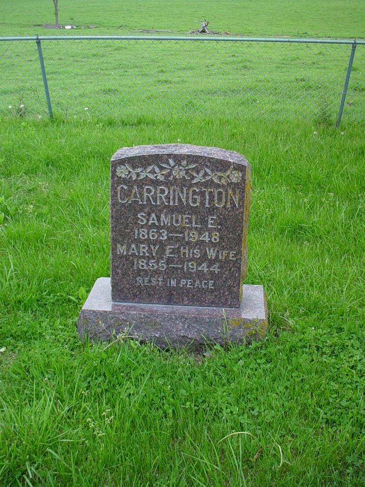  Samuel E. Carrington & Mary E. Miller