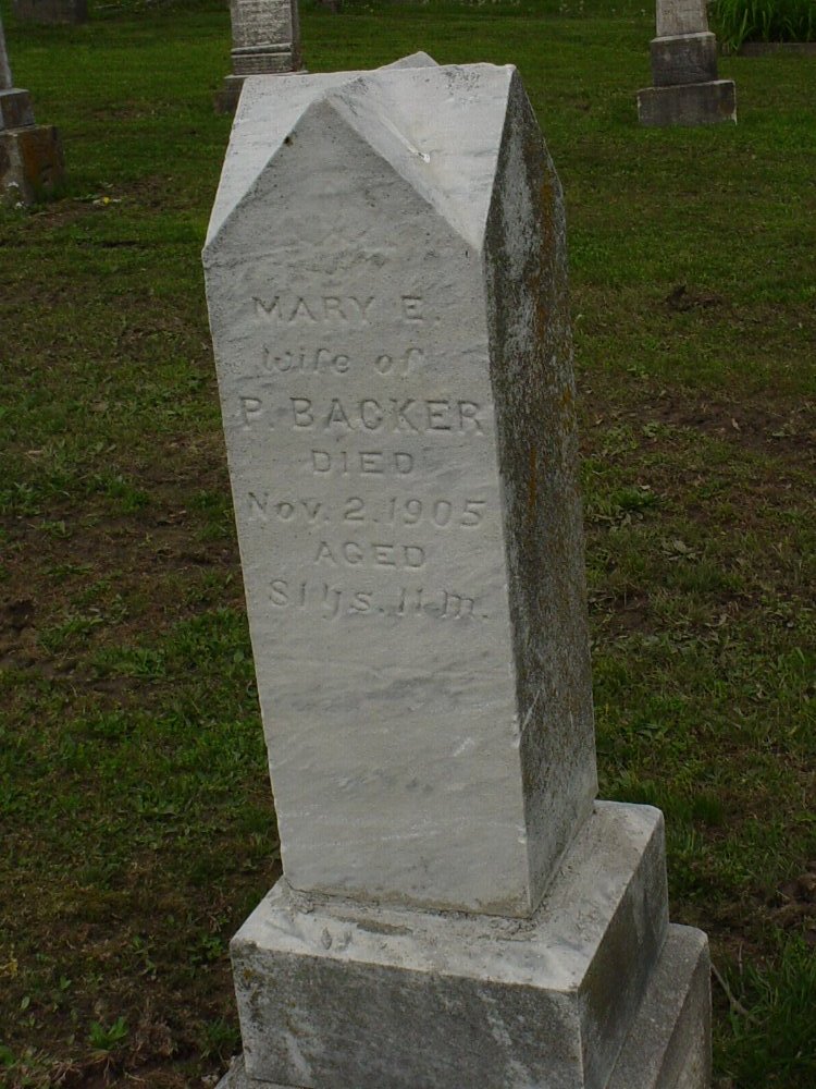  Mary Elizabeth Decan Backer