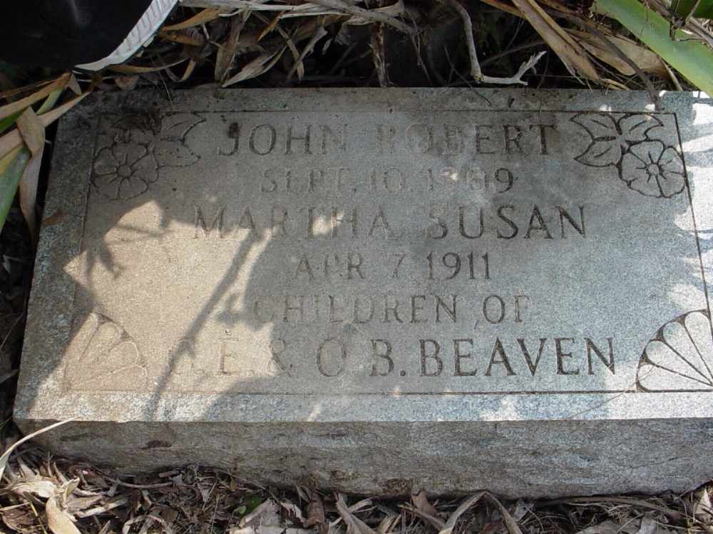  John Robert and Martha Susan Beaven