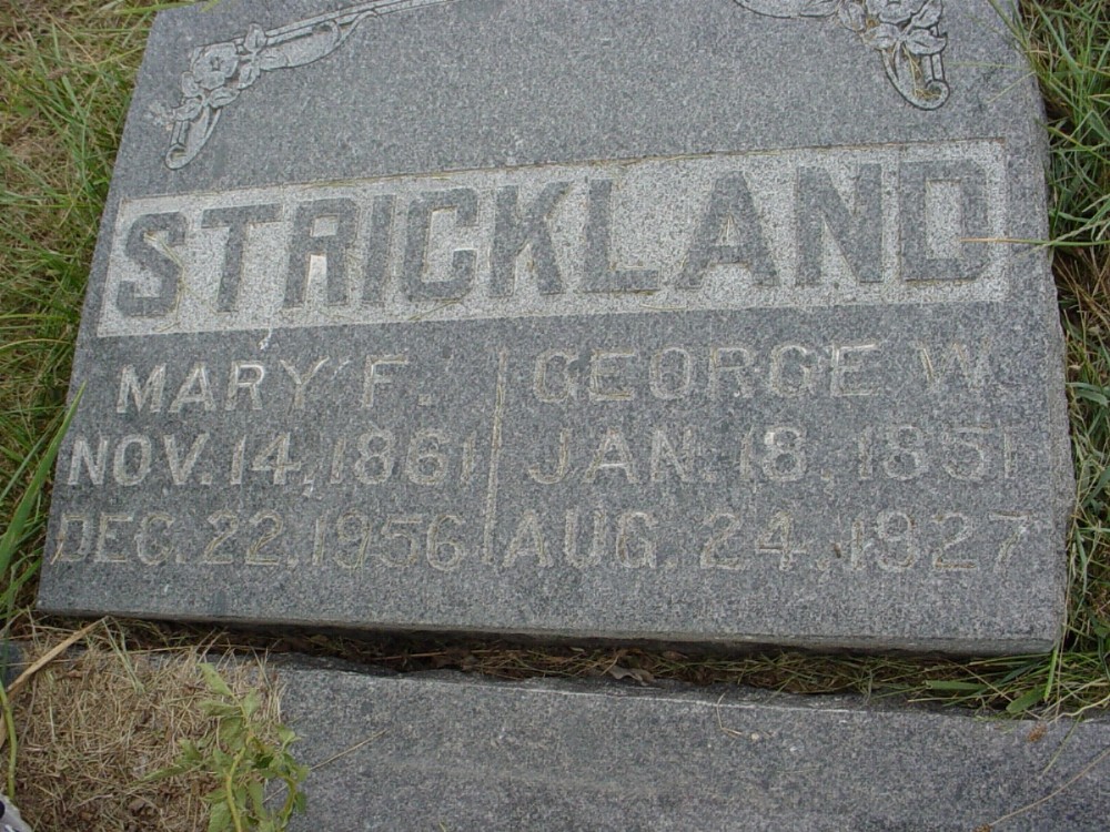  George W. Strickland and Mary F. Stuart