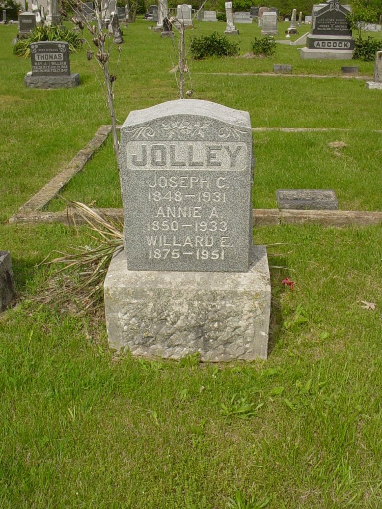  Joseph and Annie Fletcher Jolley, Willard Jolley