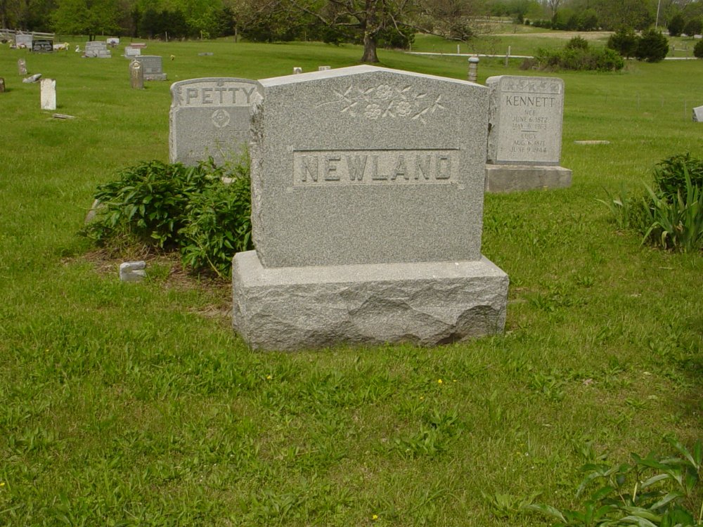  Newland family headstone