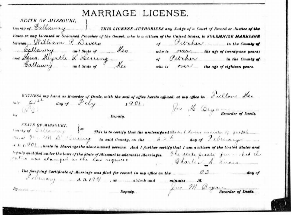 Marriage, Divers - Herring 1901
