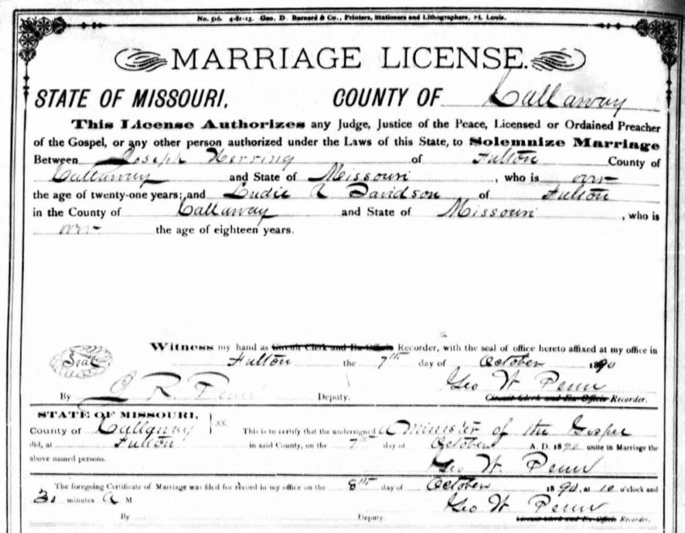 Marriage, Herring - Davidson 1890