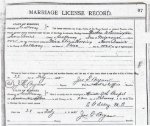 Marriage, Carrington - Herring 1882 Marriage, Carrington - Herring 1882
