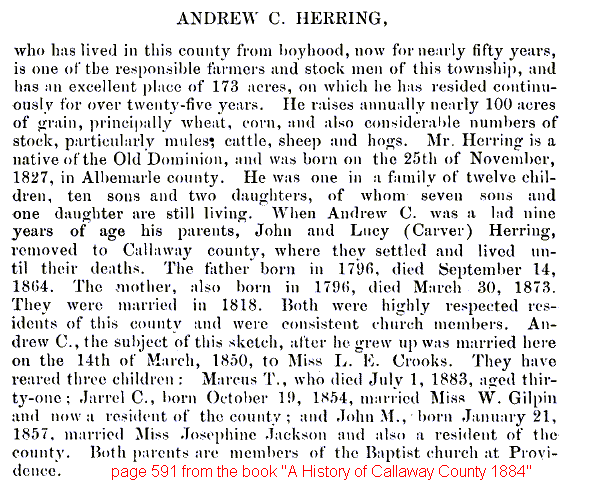 Bio, Herring, Andrew Carver