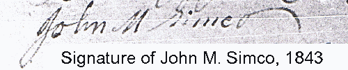 Signature of John M. Simco